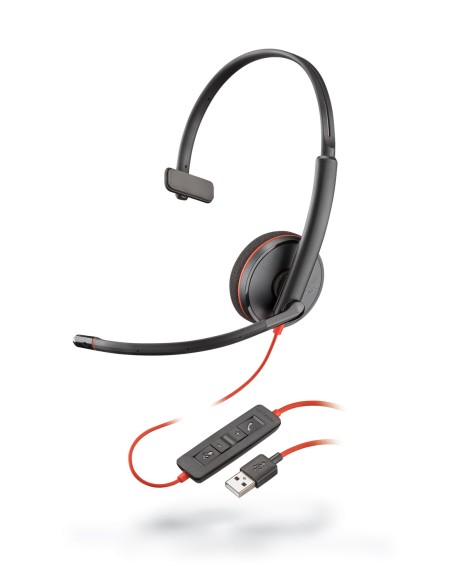 Blackwire 3210 Auriculares Alámbrico Diadema Llamadas/Música USB tipo A Negro