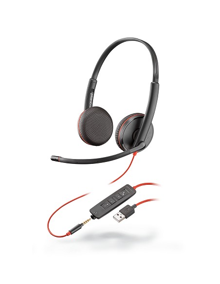 Blackwire 3225 Auriculares Alámbrico Diadema Llamadas/Música USB tipo A Negro