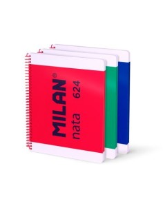 PAQ 3 CUADERNO ESPIRAL A4 80H 95G HORIZONTAL COL SURTIDOS