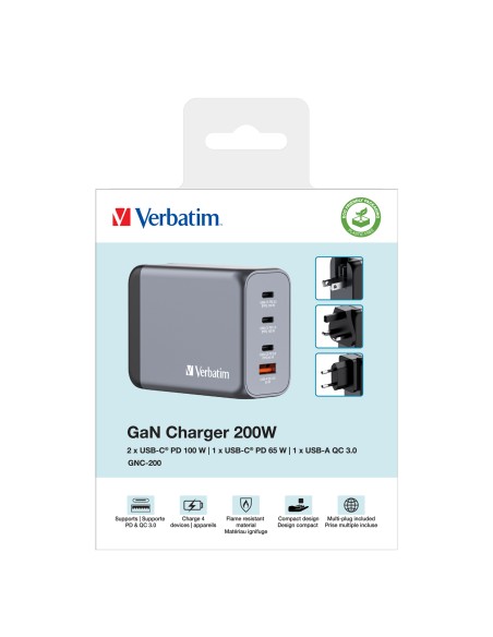 GNC-200 Universal Negro, Gris Corriente alterna Carga rápida Interior