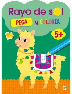 RAYO DE SOL 5 PEGA Y COLOREA