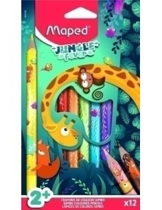 LAPICES COLOR MAPED JUNGLE FEVER JUMBO E