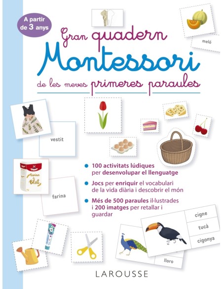 Gran quadern Montessori de les meves primeres paraules