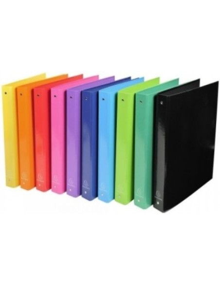 C 10 carpeta a4 4 anillas 30mm carton forrado colores surtidos