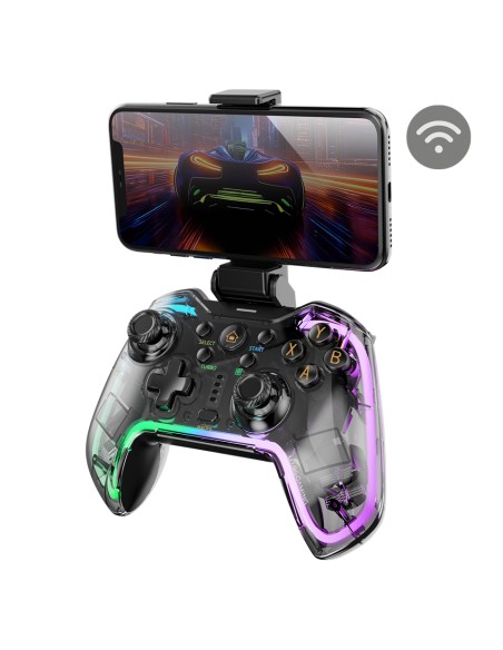 MGP-BT2 Negro, Transparente Bluetooth/USB Gamepad Analógico/Digital Android, Nintendo Switch, Nintendo Switch 2, Nintendo Switch