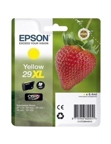 CARTUCHO EPSON T299440 XL AMARILLO XP235/XP332/XP3357XP4327XP435