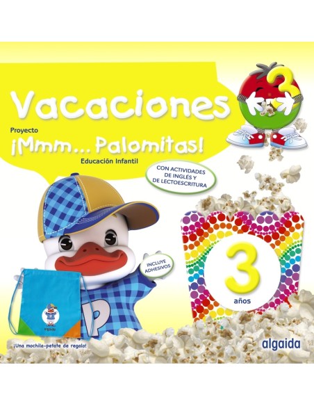 Mmm Palomitas 3 anos Cuaderno de vacaciones