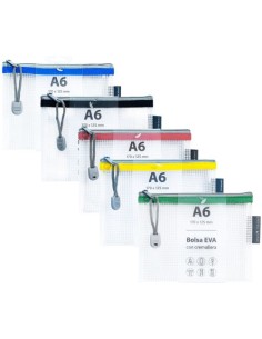 C 20 BOLSAS ZIPPER BAG CREMALLERA A6 COLORES SURTIDOS