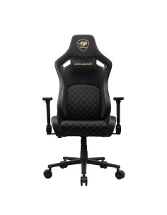 CGR-DFF-GLB Silla para videojuegos de PC Asiento acolchado tapizado Negro, Oro