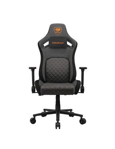 CGR-DFF-GLB Silla para videojuegos de PC Asiento acolchado tapizado Negro, Naranja