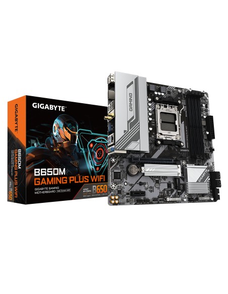 B650M GAMING PLUS WIFI Placa base - Procesadores AMD Ryzen 9000, VRM de 5+2+2 fases, hasta 8000 MHz DDR5, 2xPCIe 4.0 M.2, LAN 2.