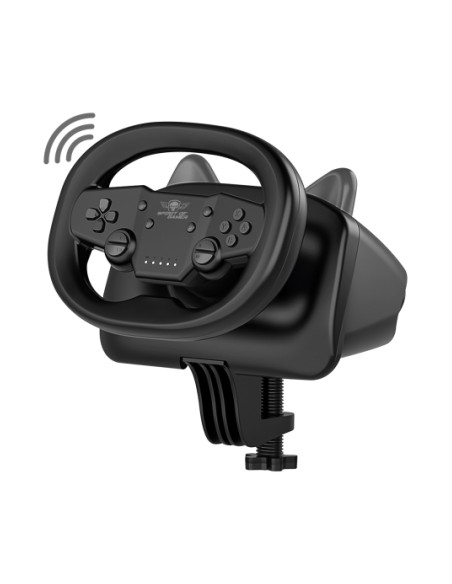 RACE WHEEL PRO AIR Negro Bluetooth/USB Volante Android, Nintendo Switch, PC, PlayStation 4, PlayStation 5, iOS