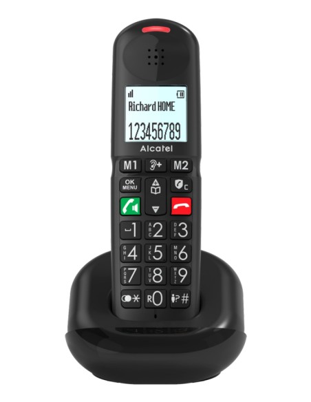 XL685 Duo EWE Teléfono analógico Identificador de llamadas Negro