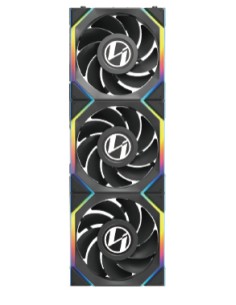 12RSLLCD1W3B Carcasa del ordenador Ventilador 12 cm Negro 3 pieza(s)