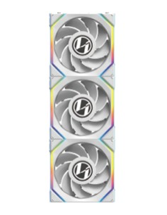 12RSLLCD1W3W Carcasa del ordenador Ventilador 12 cm Blanco 3 pieza(s)