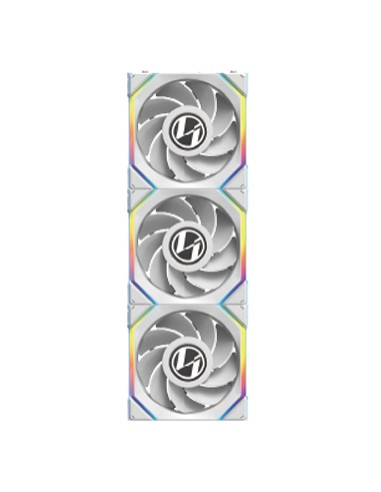 12RSLLCD1W3W Carcasa del ordenador Ventilador 12 cm Blanco 3 pieza(s)