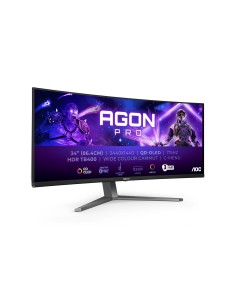 AGON PRO AG346UCD pantalla para PC 86,4 cm (34") 3440 x 1440 Pixeles Wide Quad HD QD-OLED Negro, Gris