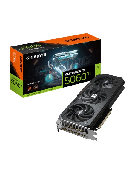 GeForce RTX 5060 Ti GAMING OC 8G Tarjeta Gráfica  8 GB GDDR7, 128 bits, PCI-E 5.0, 2647 MHz Frecuencia del núcleo, 3 x DisplayP
