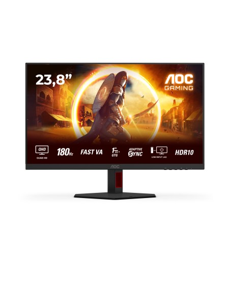 G4 Q24G4RE pantalla para PC 60,5 cm (23.8") 2560 x 1440 Pixeles Quad HD LED Negro, Rojo