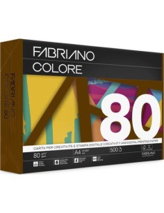 PAQUETE A4 500H 80G FABRIANO COLORE MARRON