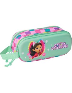 PORTATODO DOBLE 3D GABBY S DOLLHOUSE 3D 21x8x6cm