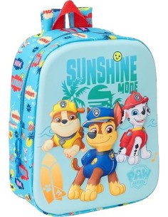 MOCHILA GUARDERIA 3D PAW PATROL 3D 22x27x10cm