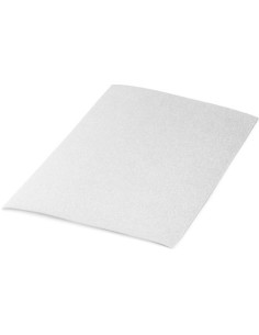 Pack 10 laminas goma eva purpurina biodegradable blanco 40x60 cm