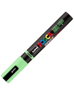 Marcador uni posca brush punta 1 4mm pc 5br color verde claro