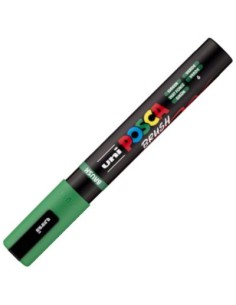 MARCADOR UNI POSCA BRUSH PUNTA 1 4MM PC 5BR COLOR VERDE