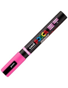 MARCADOR UNI POSCA BRUSH PUNTA 1 4MM PC 5BR COLOR ROSA