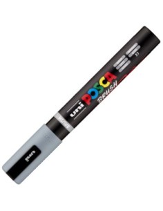 MARCADOR UNI POSCA BRUSH PUNTA 1 4MM PC 5BR COLOR GRIS
