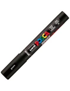 MARCADOR UNI POSCA BRUSH PUNTA 1 4MM PC 5BR COLOR NEGRO