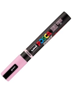 Marcador uni posca brush punta 1 4mm pc 5br color rosa claro
