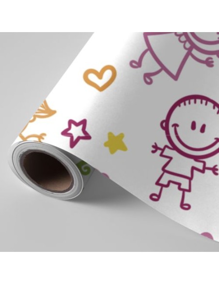 BOBINA PAPEL REGALO FANTASIA INFANTIL 62CMX4KG