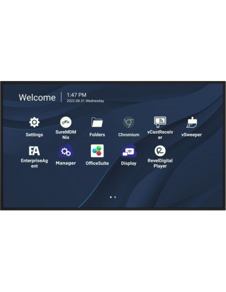 CDE9830 pantalla de señalización 2,49 m (98") Wifi 500 cd / m² 4K Ultra HD Negro Procesador incorporado Android 11