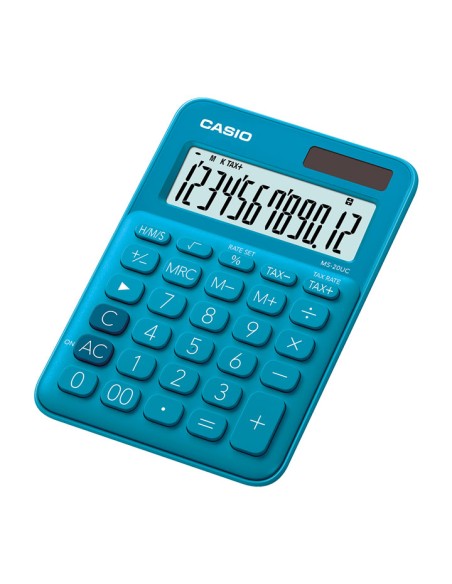 CALCULADORA CASIO SOBREM. MS-20UC AZUL