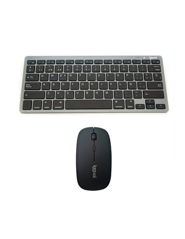 IGG316917+IGG316771 teclado Ratón incluido Bluetooth QWERTY Gris