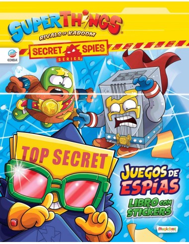 Libro de Stickers Superzings Secret Spies Series Espana