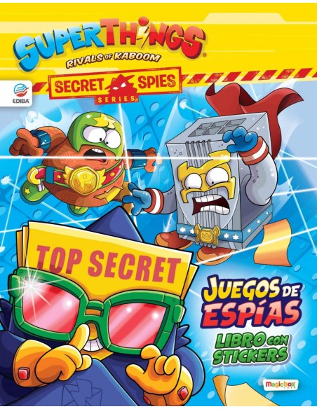 Libro de Stickers Superzings Secret Spies Series Espana