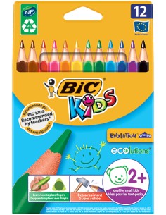 Kids Evolution Triangle laápiz de color Multicolor 12 pieza(s)