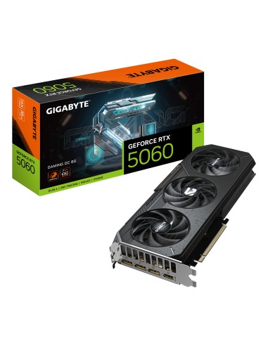 GeForce RTX 5060 GAMING OC 8G Tarjeta Gráfica - 8GB GDDR7, 128bit, PCI-E 5.0, 2595 MHz Frecuencia del núcleo, 3 x DisplayPort, 1