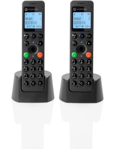 DOT202 Twin Teléfono DECT Identificador de llamadas Negro