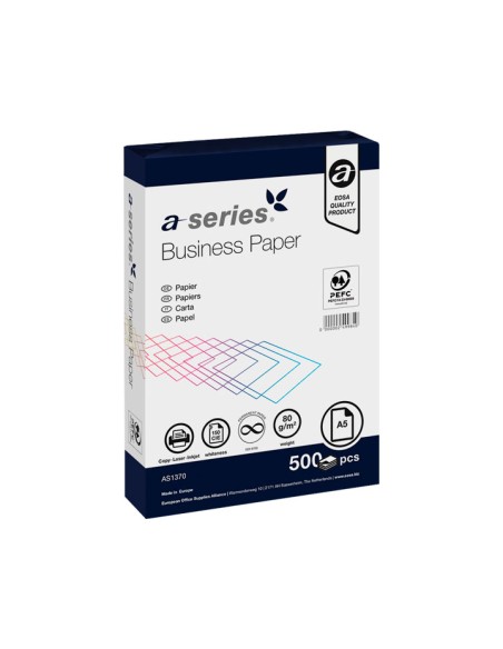 PAQ. 500H PAPEL A-SERIES BUSINESS A5 80GR