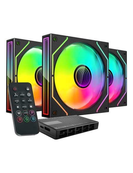 MF3DPROKIT sistema de refrigeración para ordenador Carcasa del ordenador Ventilador 12 cm Negro