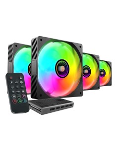 MFSI4KIT sistema de refrigeración para ordenador Carcasa del ordenador Ventilador 12 cm Negro