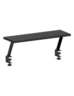 MGDS, Soporte Elevador Monitor, Eleva el Monitor 17cm, Soporte de Mesa Ergonómico en Acero, Tablero Fibra Carbono 60x20cm, Sopor