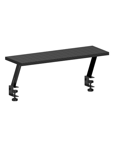 MGDS, Soporte Elevador Monitor, Eleva el Monitor 17cm, Soporte de Mesa Ergonómico en Acero, Tablero Fibra Carbono 60x20cm, Sopor