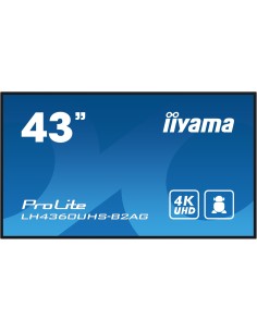 LH4360UHS-B2AG pantalla de señalización Pizarra de caballete digital 108 cm (42.5") LED Wifi 500 cd / m² 4K Ultra HD Negro Proce