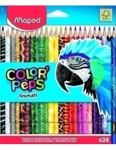 LAPICES MAPED COLOR PEPS ANIM. est.24 - Pack de 1 unidades 832224FC