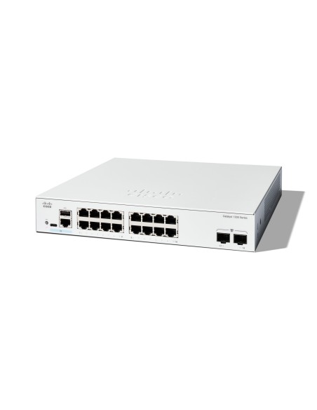 C1300-16T-2G switch Gestionado L2/L3 Gigabit Ethernet (10/100/1000) Blanco